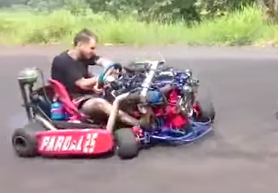 Video: This Twin Turbo'd Go-kart With A Front Mounted ...