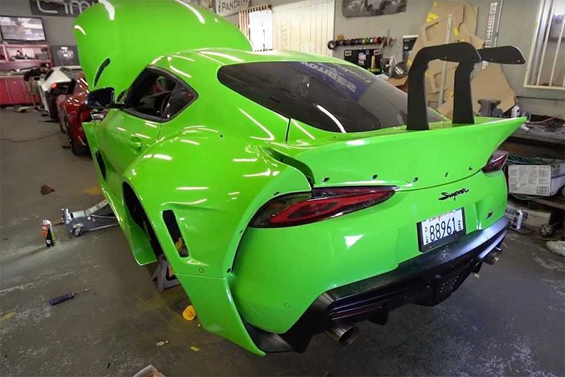 Rocket Bunny V1.5 Wide,Body Install On The DDE Toyota Supra